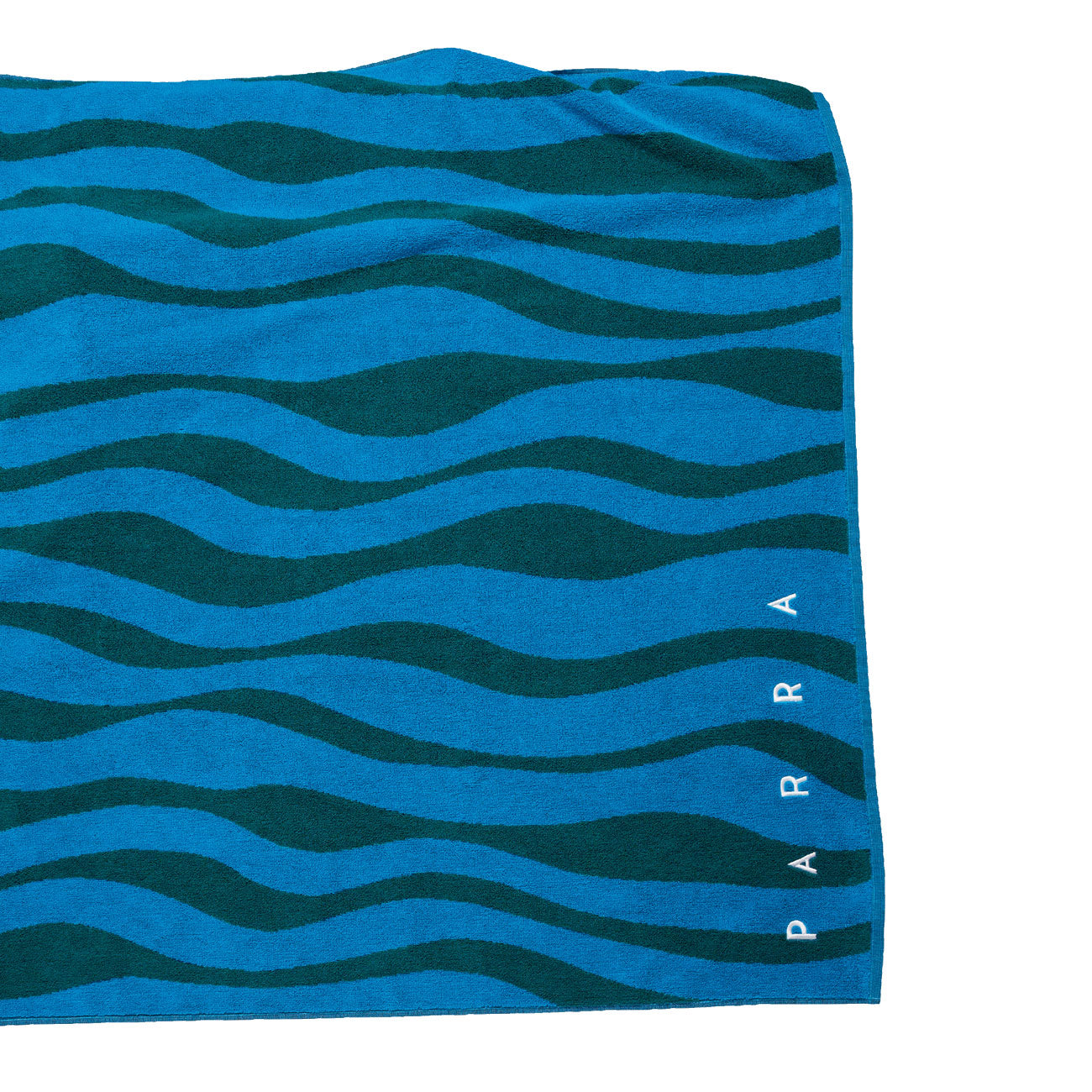 Parra Aqua Weed Waves Beach Towel (Blau / Petrol) - Allike Store