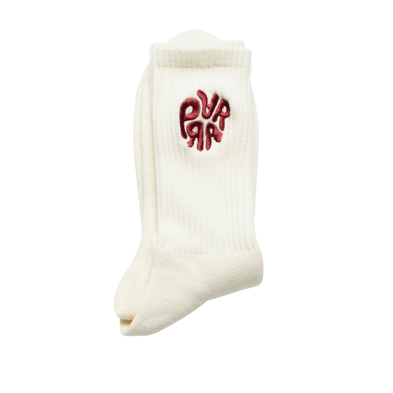 by Parra 1976 Logo Crew Socks (Weiß / Rot)  - Allike Store