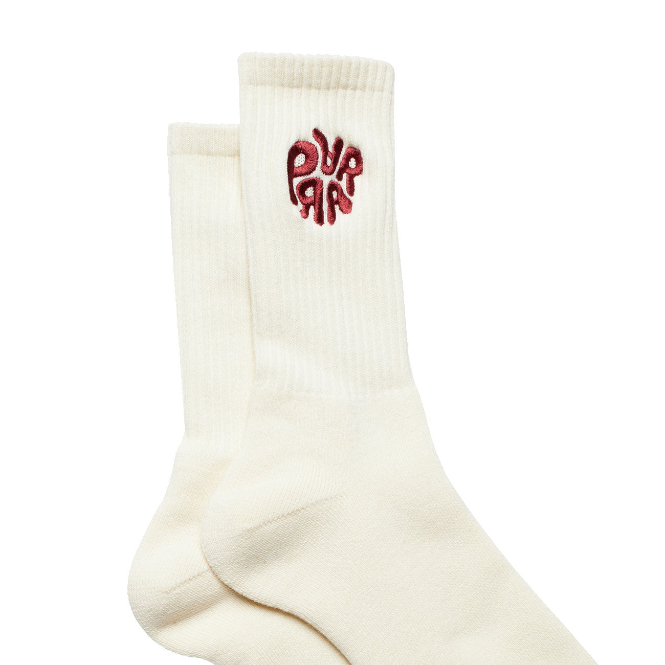 by Parra 1976 Logo Crew Socks (Weiß / Rot)  - Allike Store