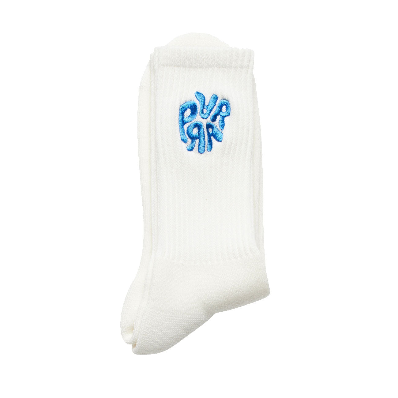 by Parra 1976 Logo Crew Socks (Weiß / Blau)  - Allike Store