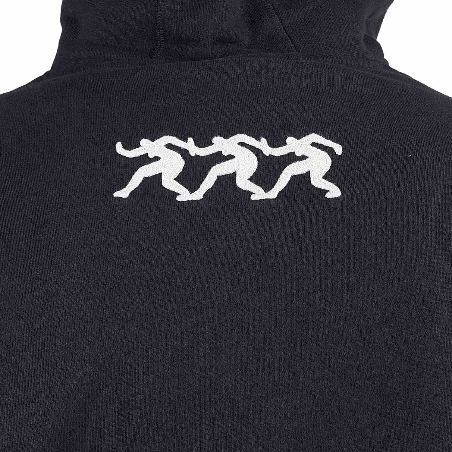 by Parra Zipped Pigeon Zip Hooded Sweatshirt (Schwarz)  - Allike Store