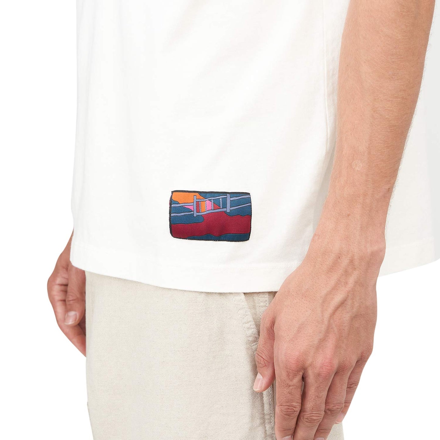 by Parra No Trespassing T-Shirt (Beige) - Allike Store