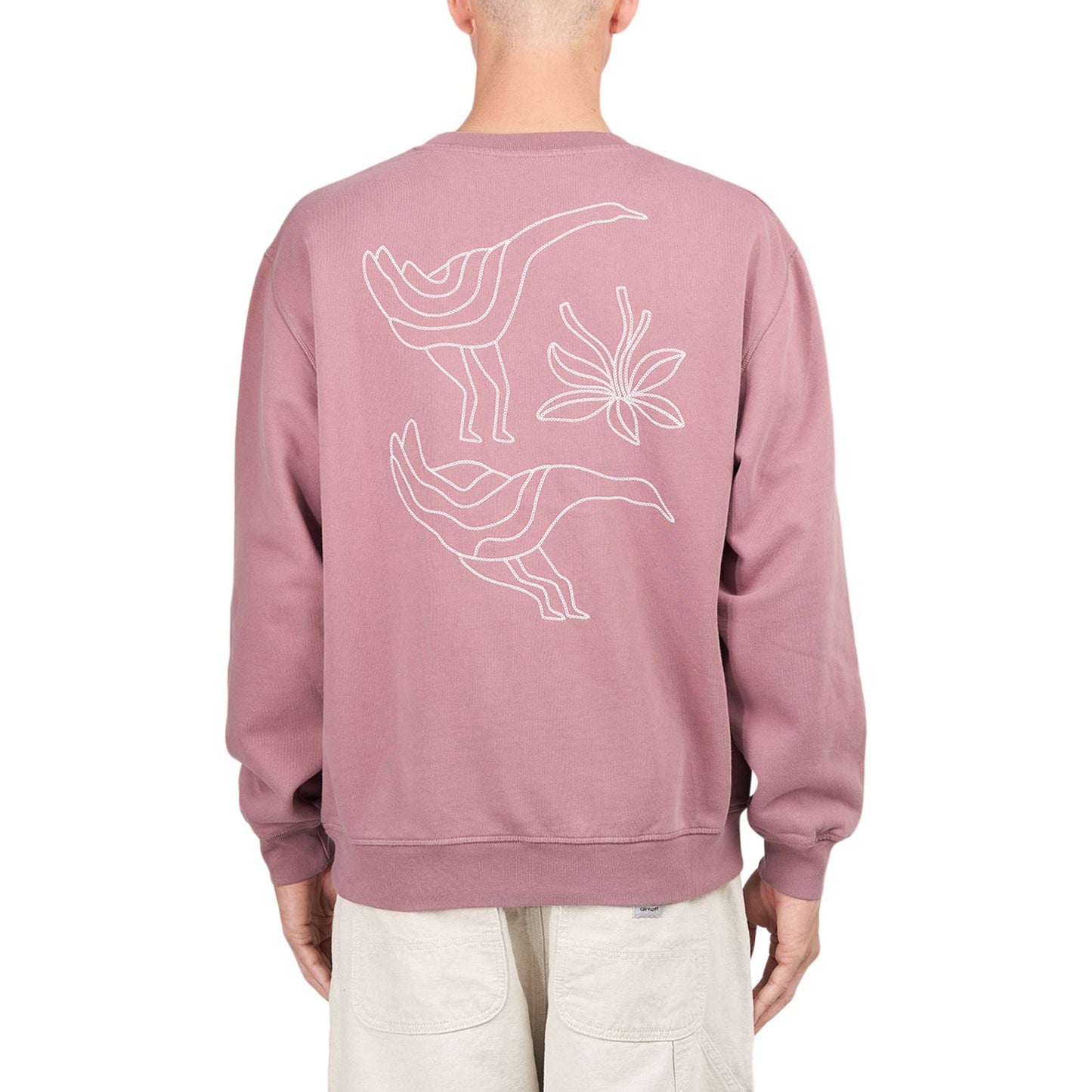 by Parra Duck Attack Crew Neck Sweatshirt (Rosa) - Allike Store