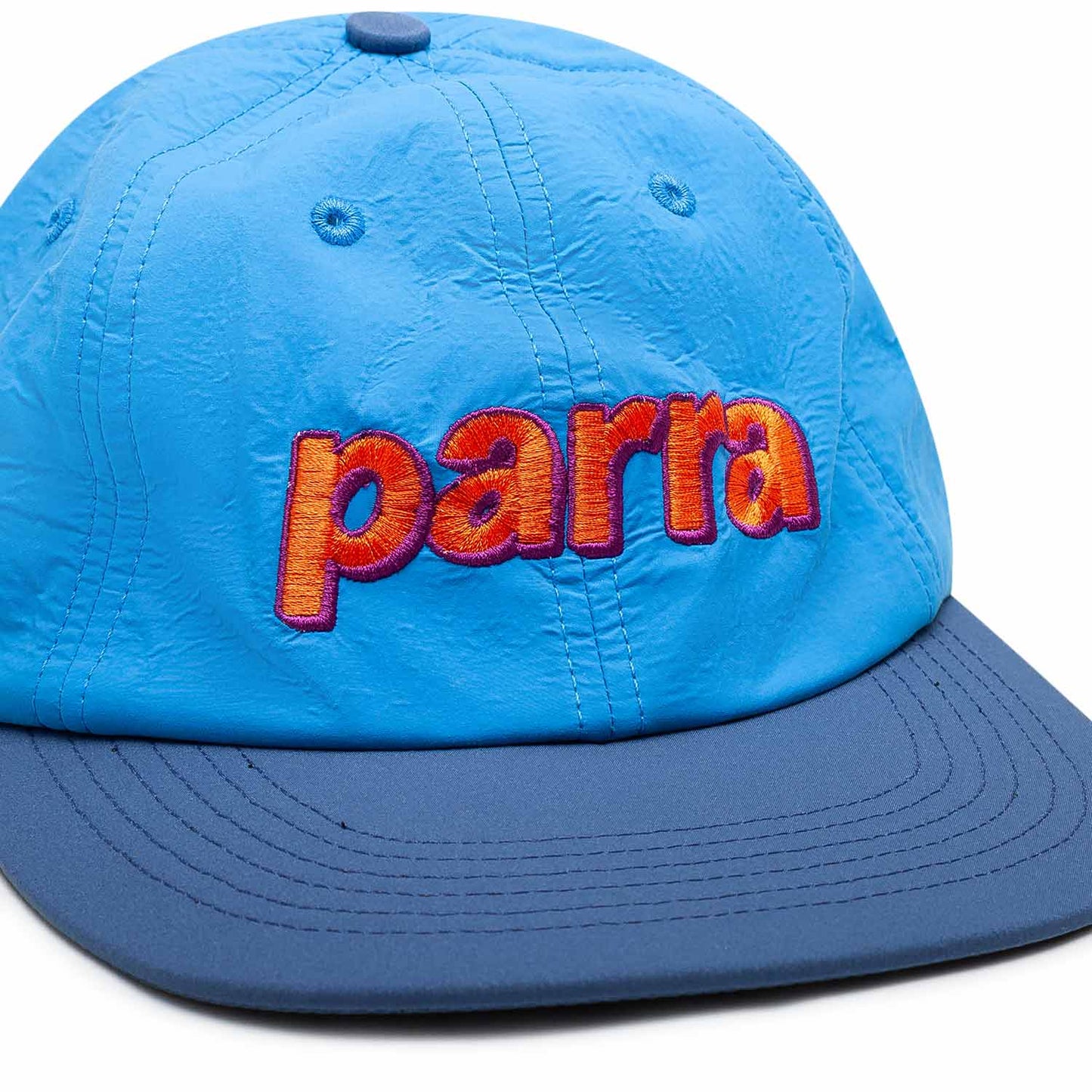 by Parra Lowercase 6 Panel Hat (Blau / Orange) - Allike Store