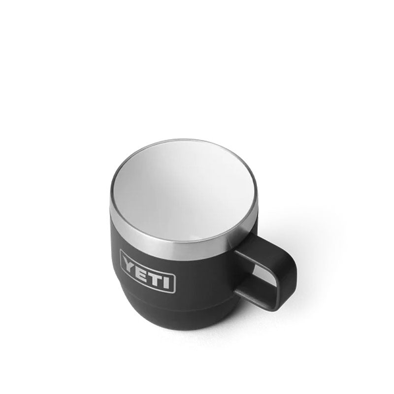 Yeti Rambler 6oz Stackable Mugs (Schwarz / Silber) - Allike Store