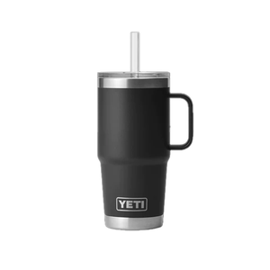 Yeti Rambler 25oz (739ml) Straw Mug (Schwarz) - Allike Store