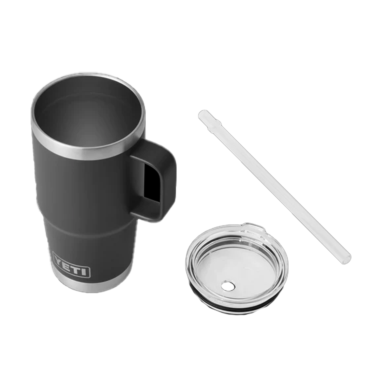 Yeti Rambler 25oz (739ml) Straw Mug (Schwarz) - Allike Store