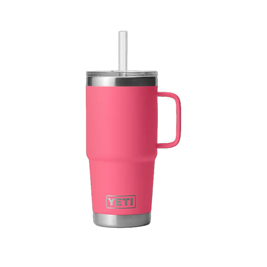 Yeti Rambler 25oz Straw Mug (Pink)