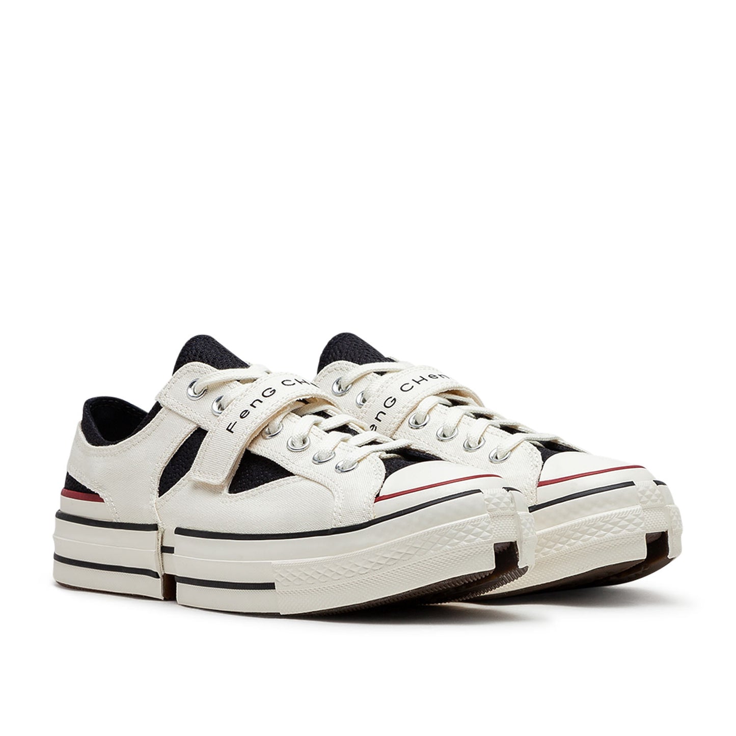 Converse x Feng Chen Wang 2-in-1 Chuck 70 (Weiß / Schwarz) - Allike Store