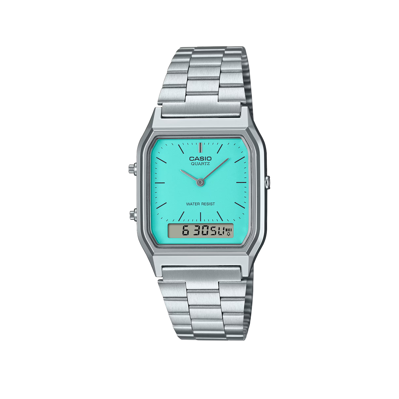 Casio AQ-230A-2A2MQYES (Silber / Türkis) - Allike Store