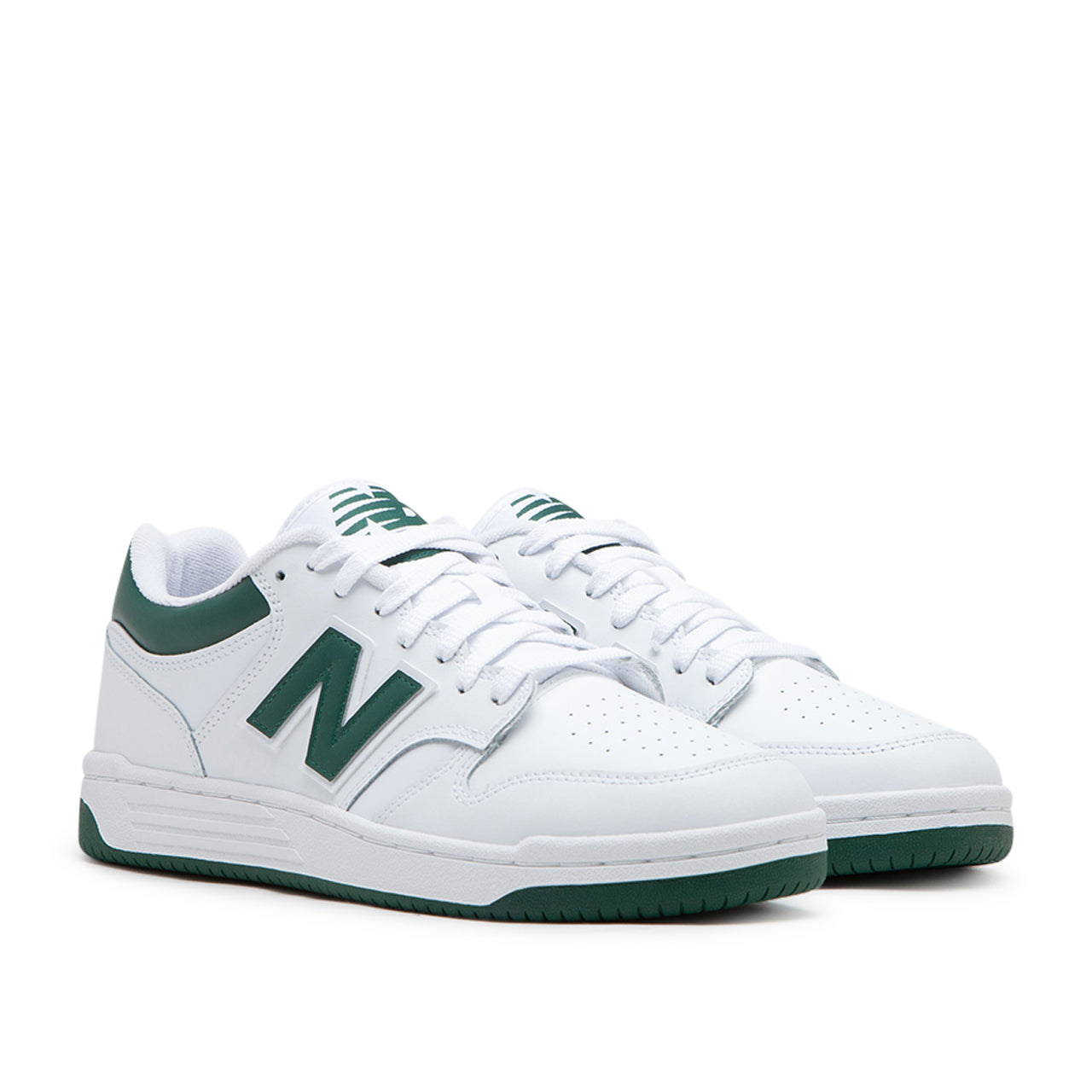 New Balance BB480LNG (Weiß / Grün) - Allike Store