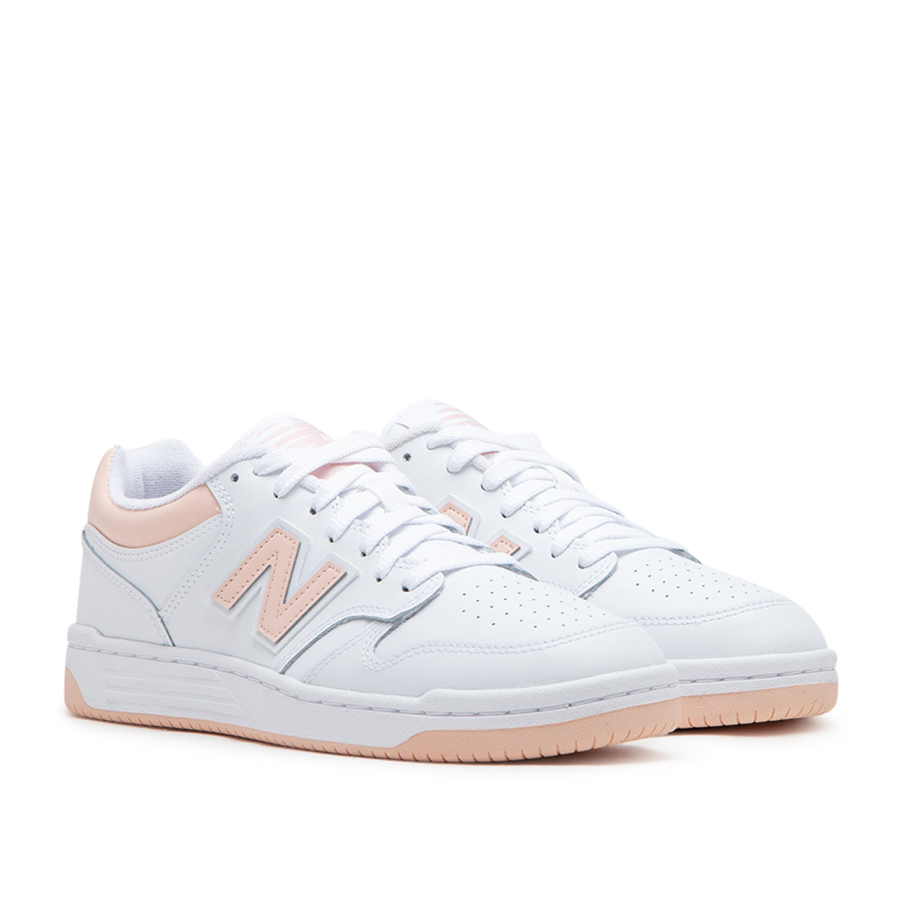 New Balance BB480LPH (Weiß / Rosa) - Allike Store