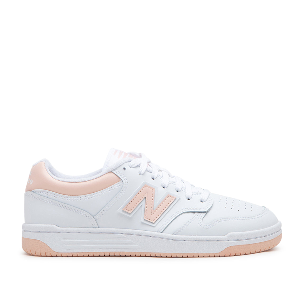 New Balance BB480LPH (Weiß / Rosa)  - Allike Store