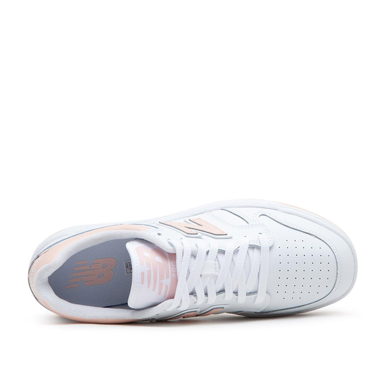 New Balance BB480LPH (Weiß / Rosa) - Allike Store
