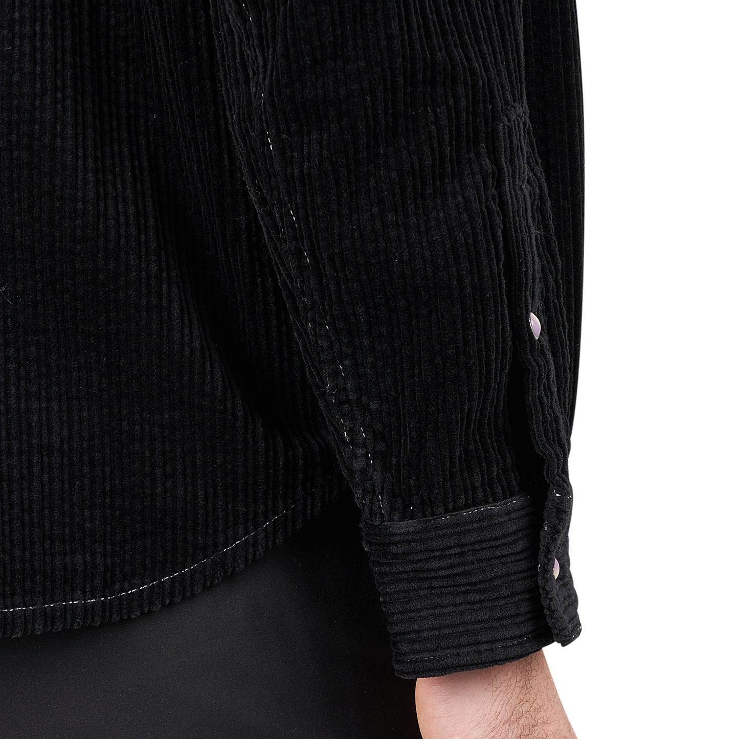 Brain Dead Organic Panel Ranch Shirt (Schwarz) - Allike Store