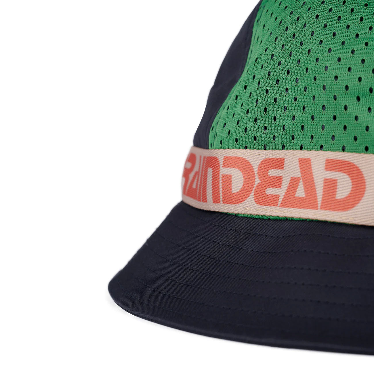 Brain Dead Vision Mesh Paneled Bucket Hat (Navy) - Allike Store