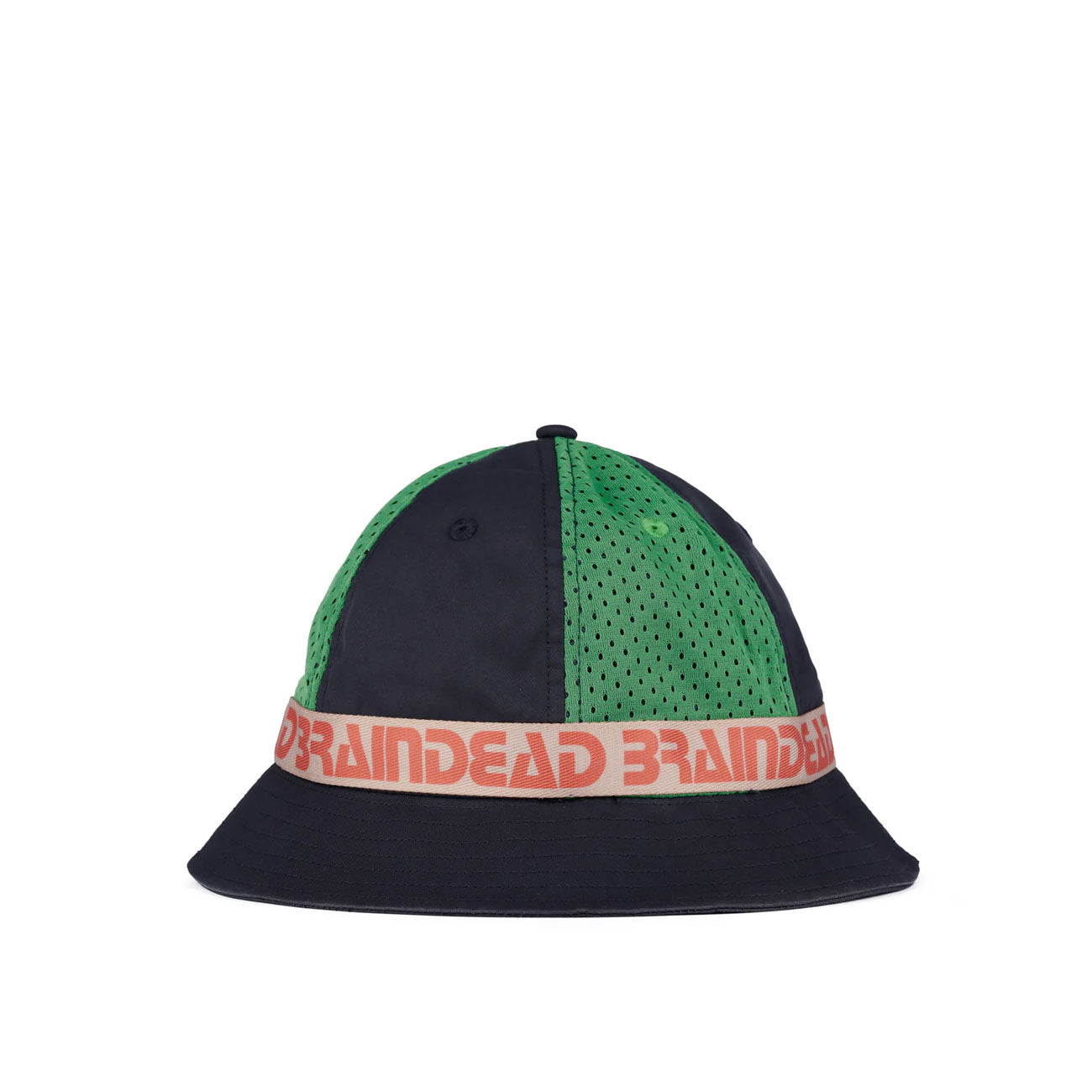 Brain Dead Vision Mesh Paneled Bucket Hat (Navy) - Allike Store
