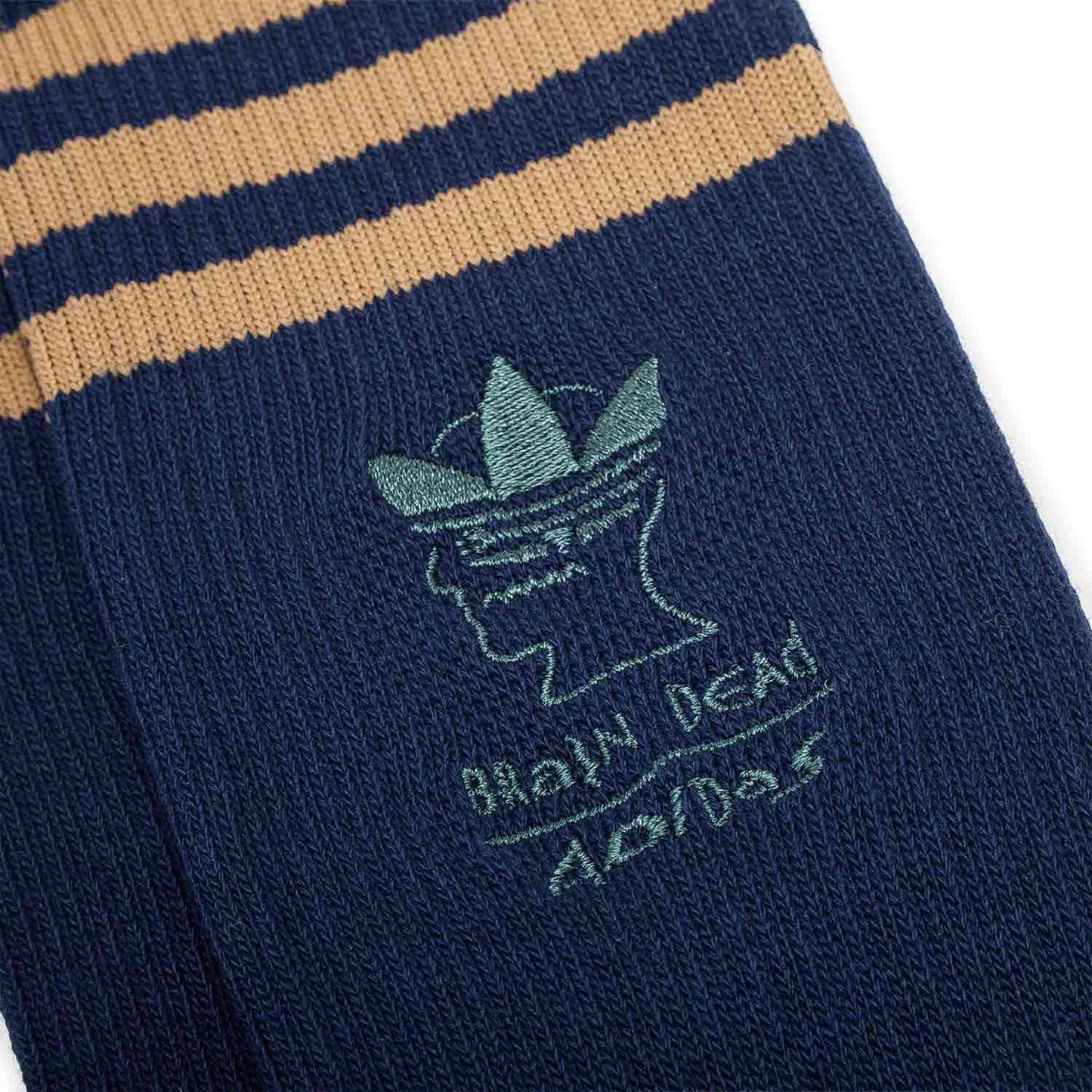 adidas x Brain Dead Socken (Navy / Braun) - Allike Store