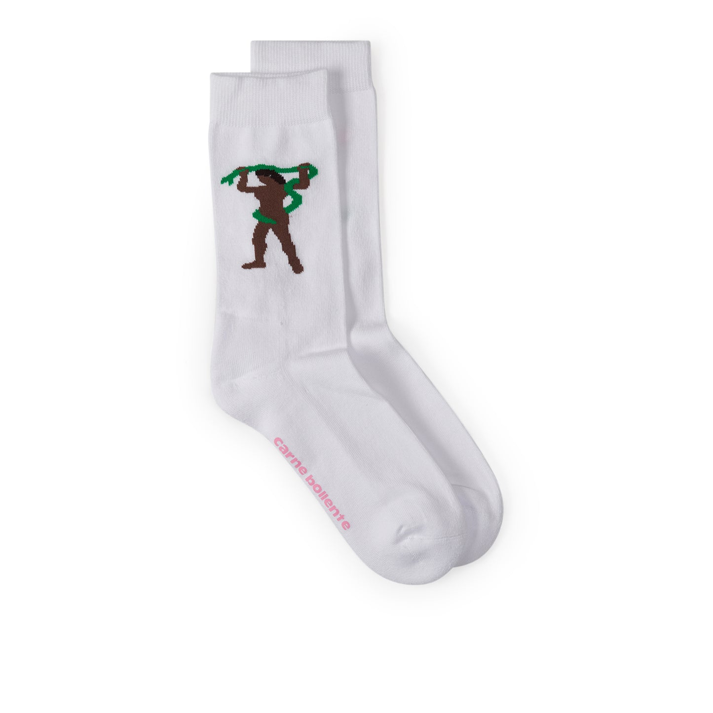 Carne Bollente Milk Snake Socken (Weiß)  - Allike Store