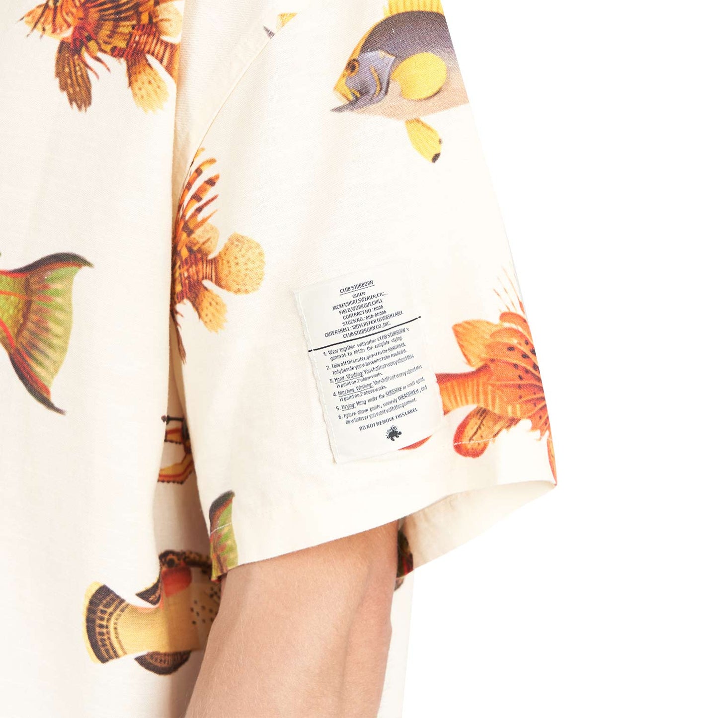Club Stubborn Souvenir Shirt Zero (Beige / Multi) - Allike Store