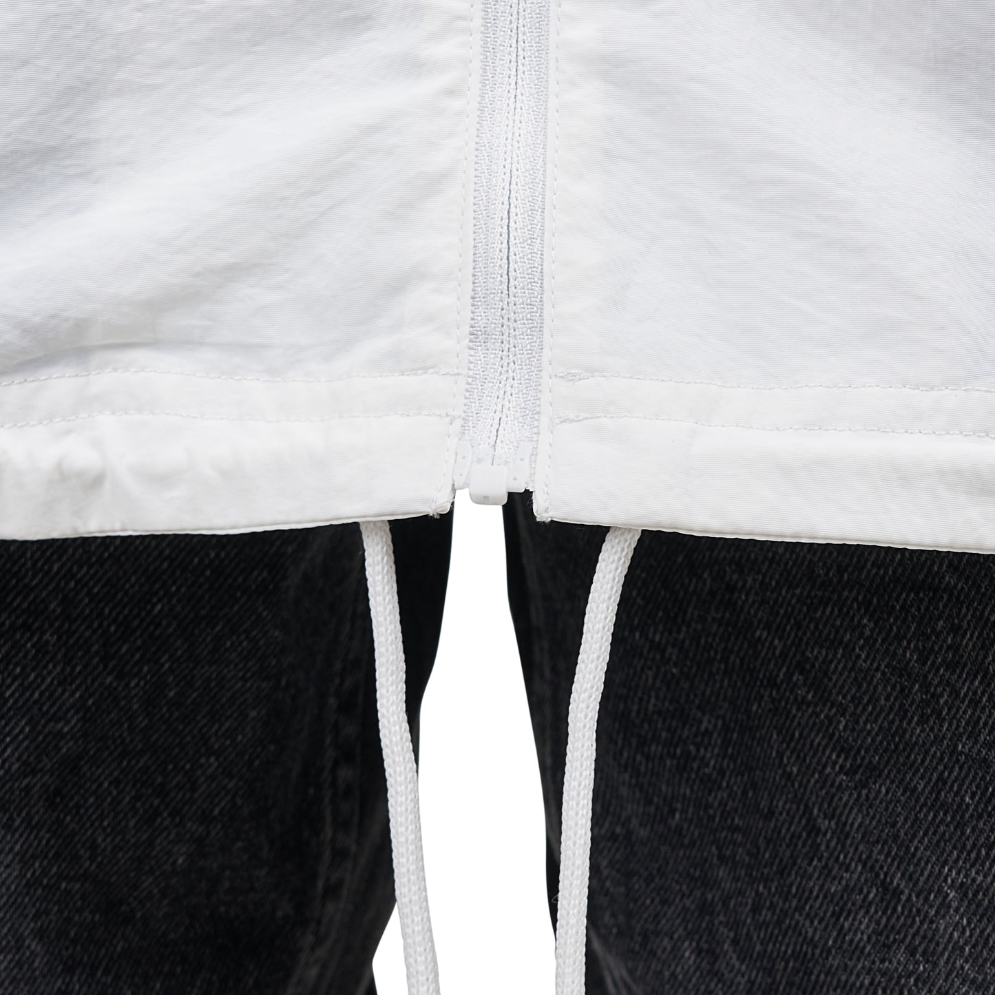 Reebok x Melody Ehsani Windbreaker Longline (Weiß / Schwarz) - Allike Store