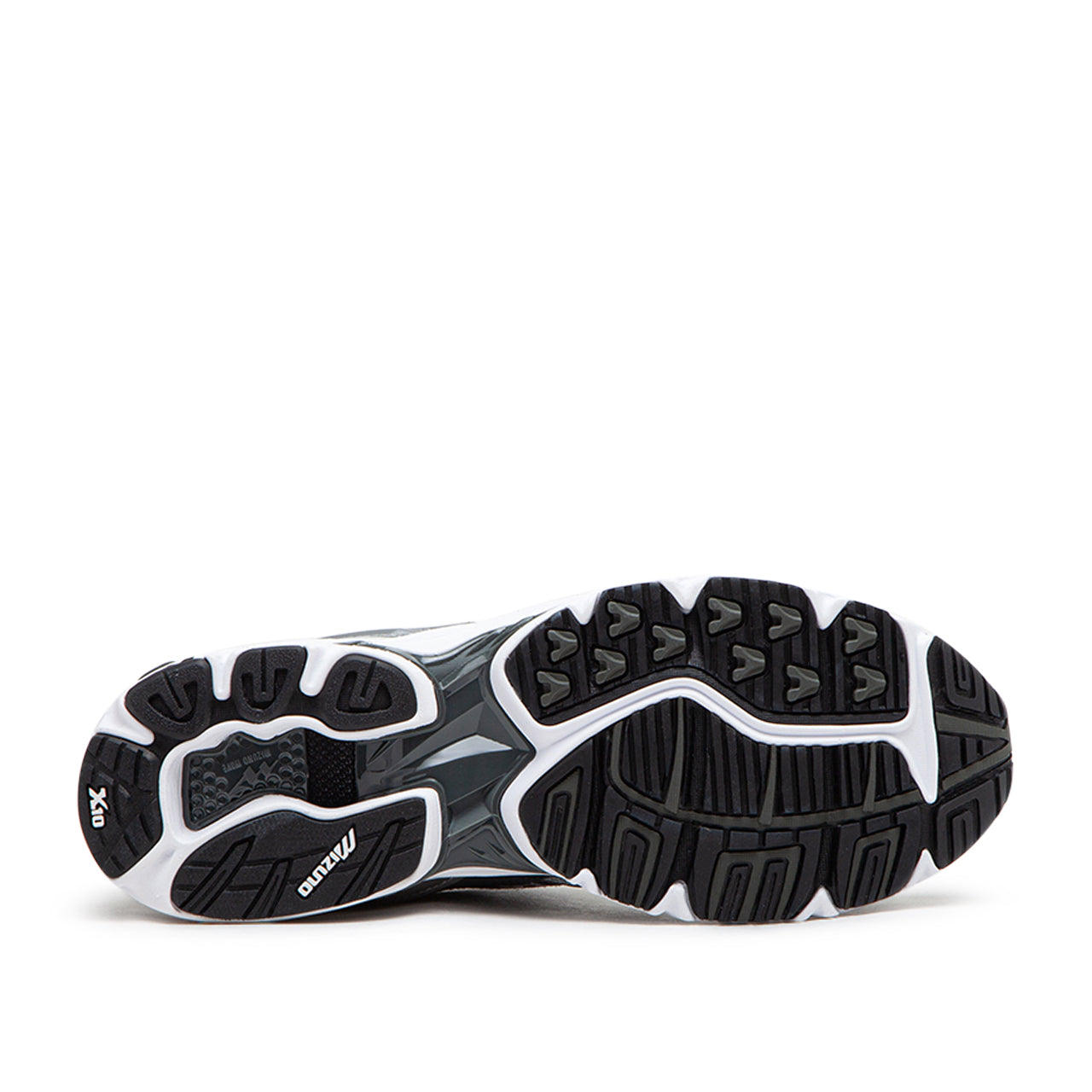 Mizuno Wave Rider 10 (Weiß / Silber / Schwarz) - Allike Store