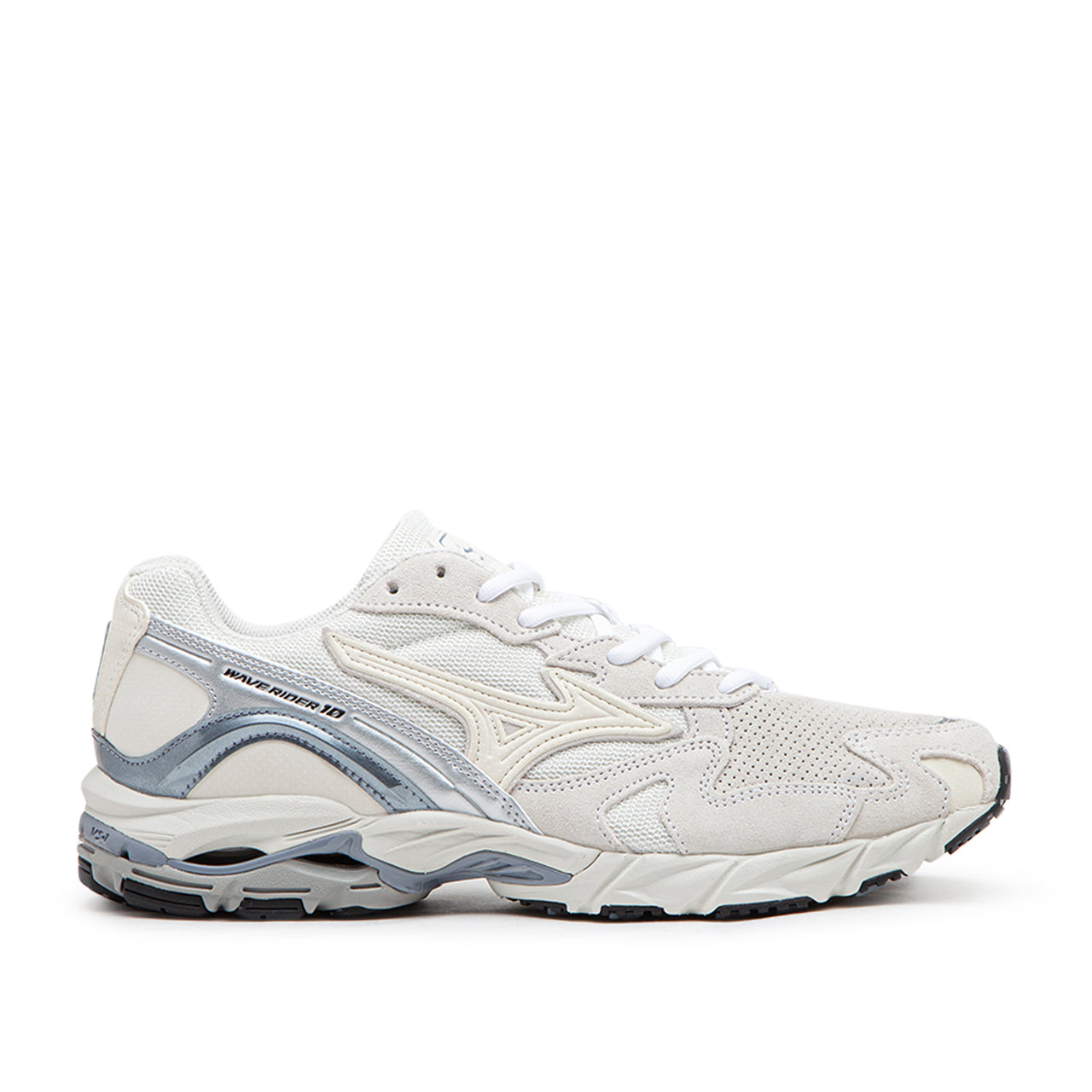 Mizuno Wave Rider 10 Premium Creme Silber