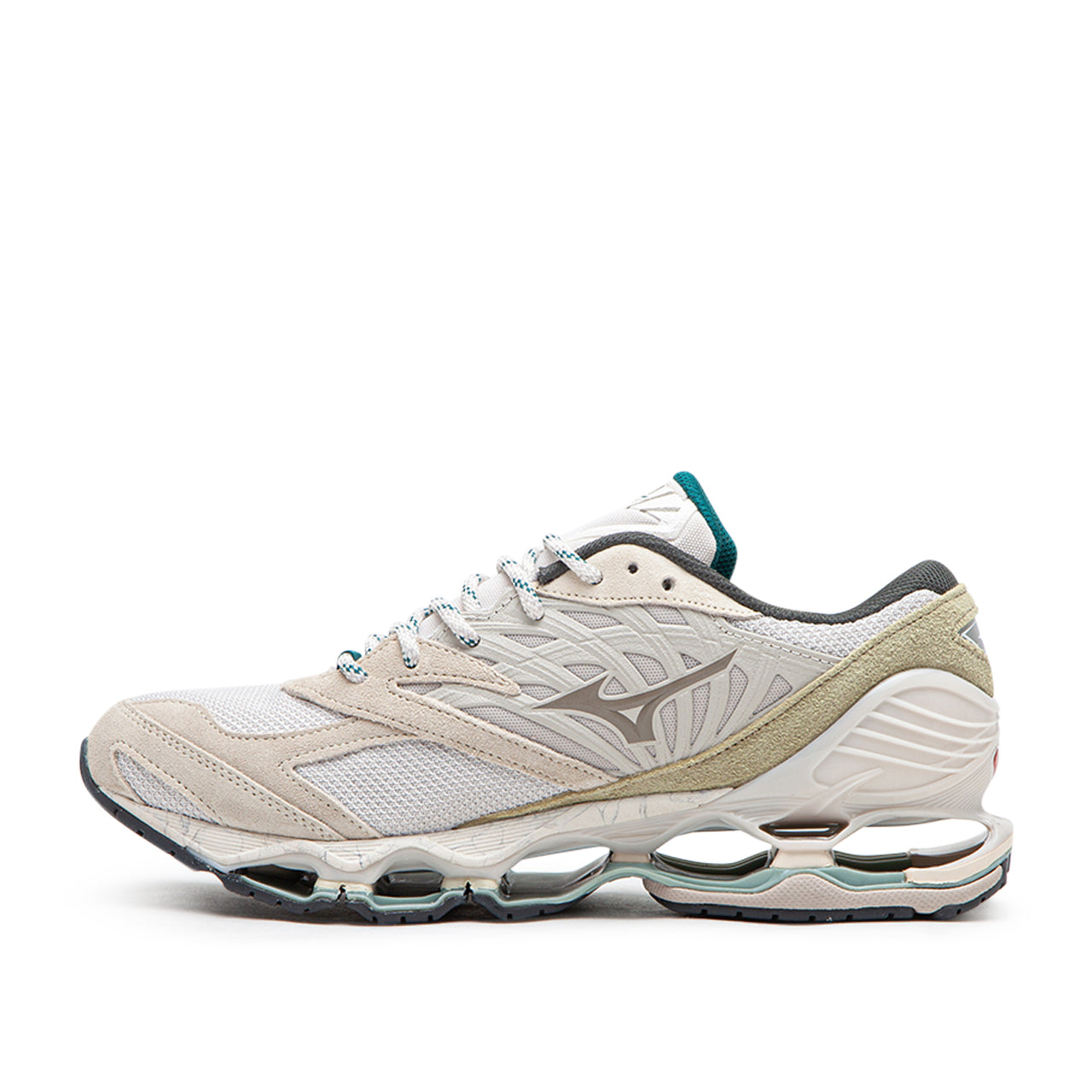 Mizuno Wave Prophecy Kizuna "Nomad Pack" (Creme / Grün) - Allike Store