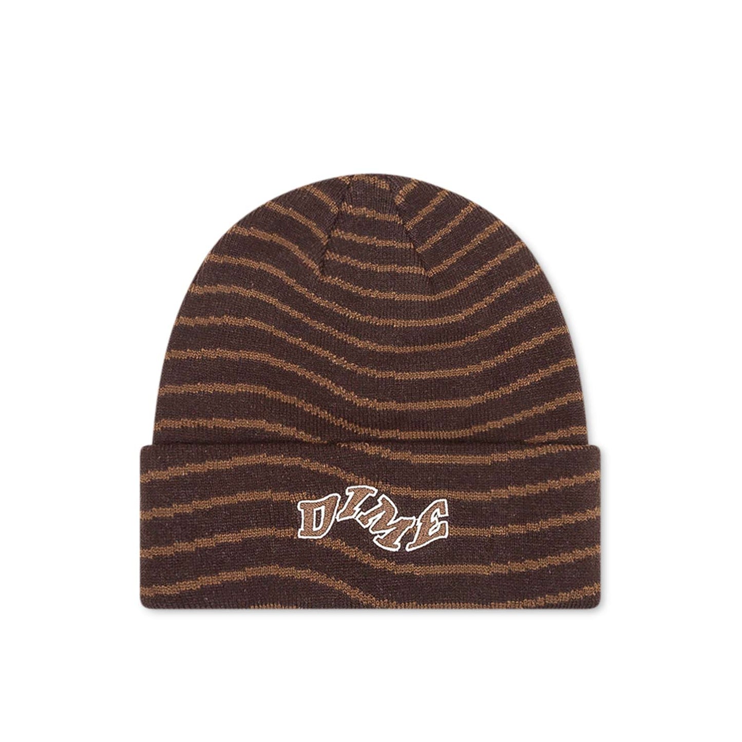Dime College Wave Cuff Beanie (Braun) - Allike Store