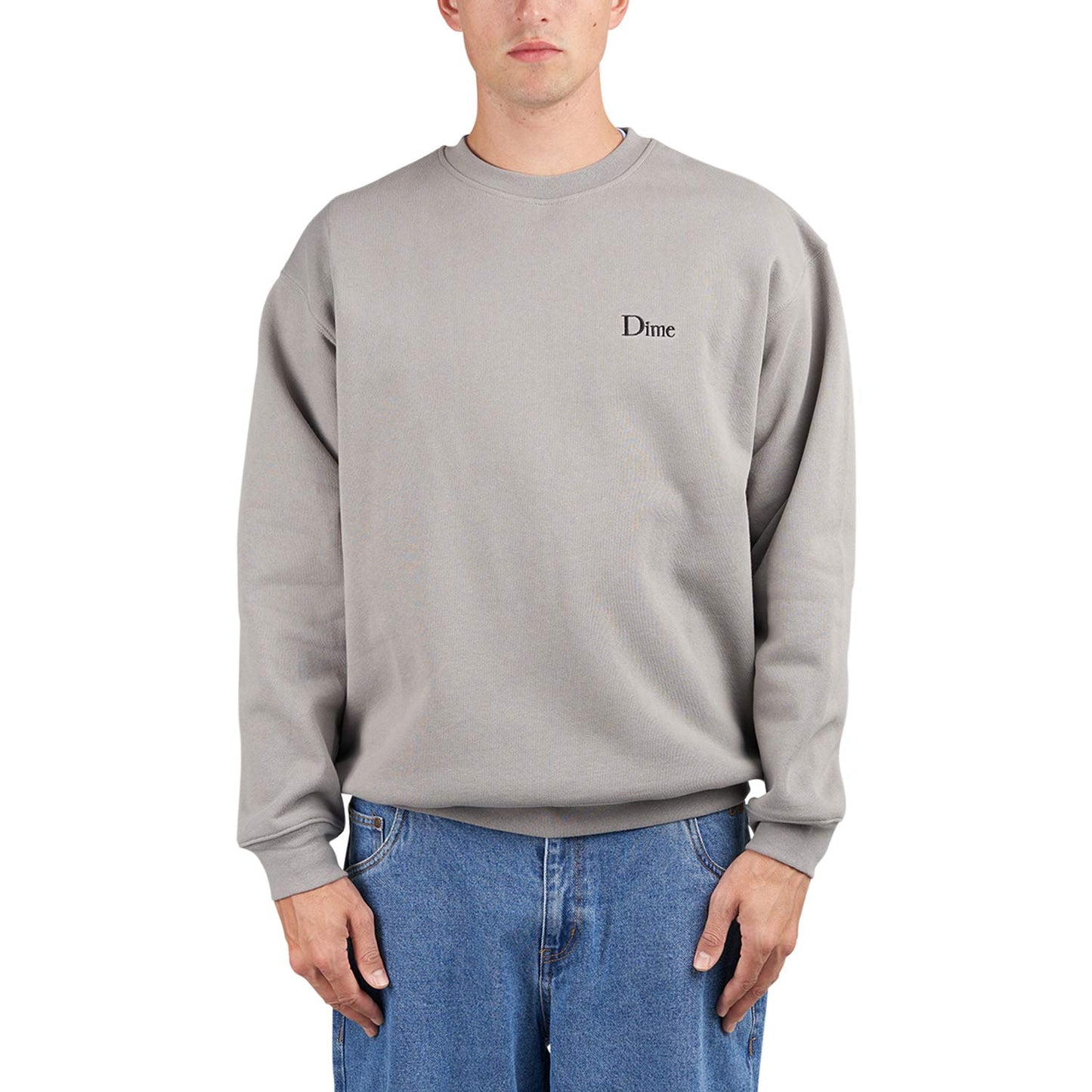 Dime Classic Small Logo Crewneck (Grau) - Allike Store