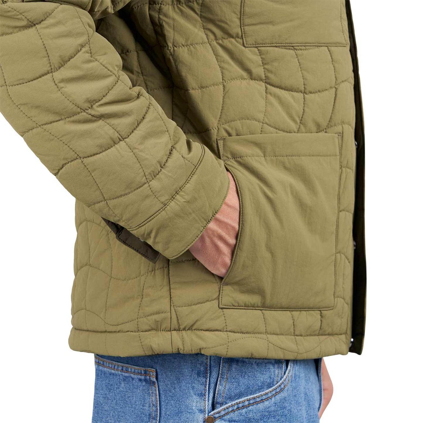 Dime Reversible Insulated Jacket (Oliv / Beige) - Allike Store