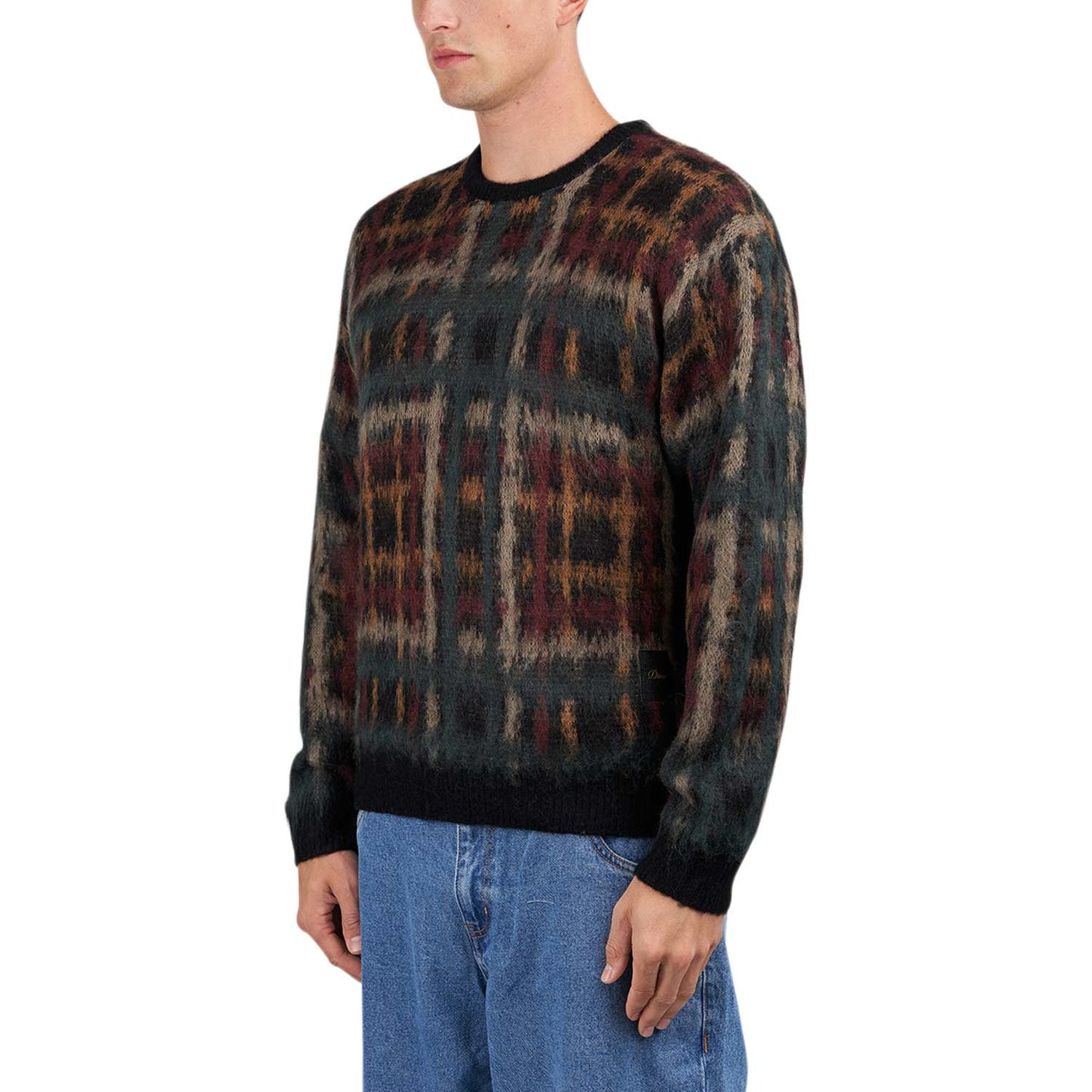 Dime Plaid Mohair Knit (Multi) - Allike Store