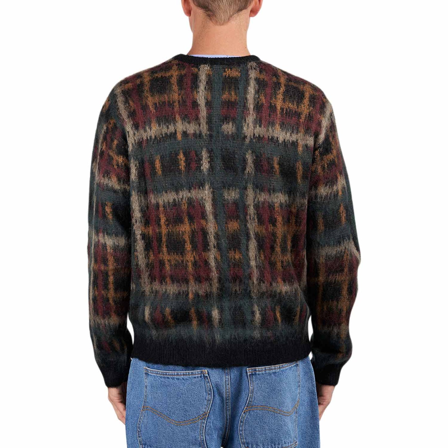 Dime Plaid Mohair Knit (Multi) - Allike Store