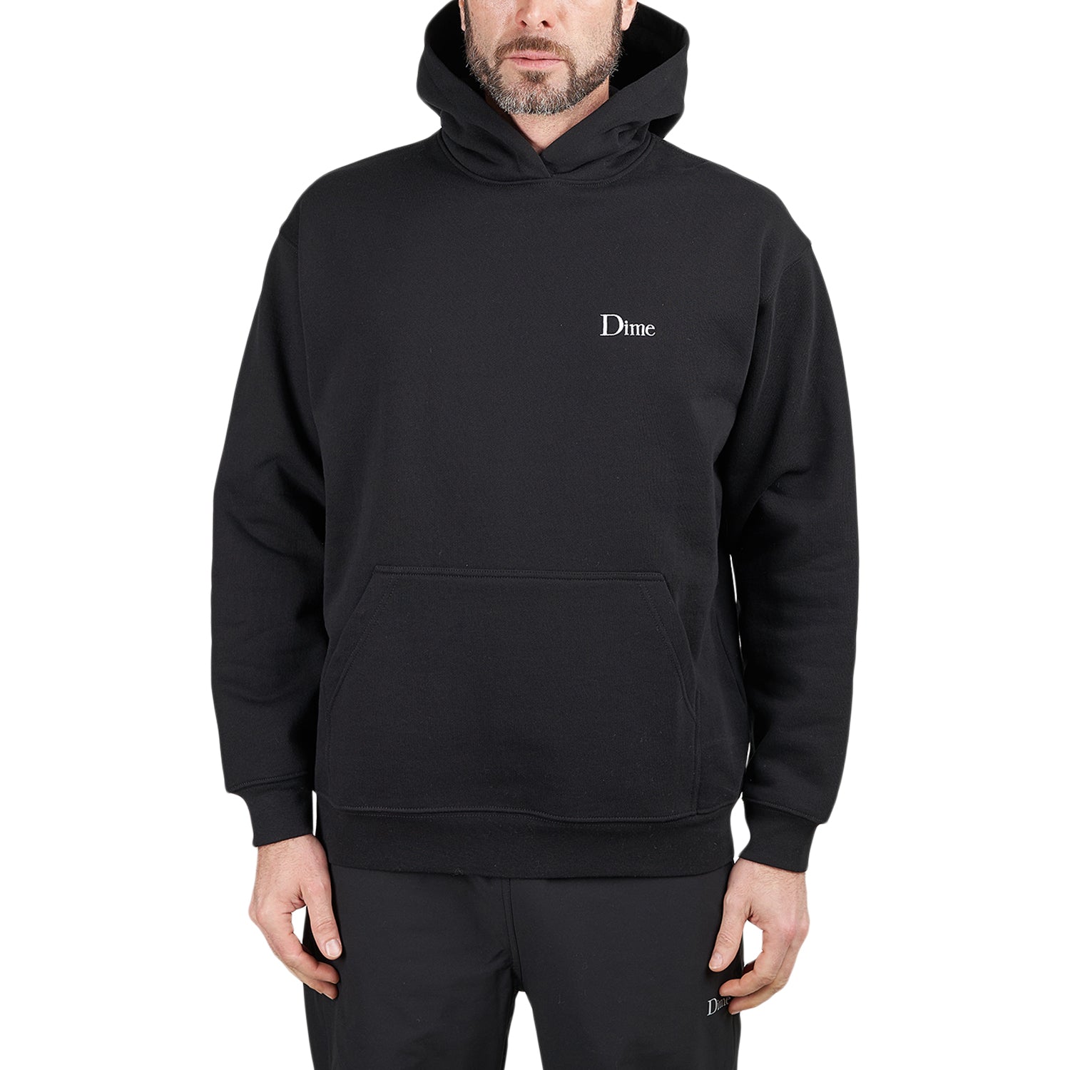 Dime Classic Small Logo Hoodie (Black)