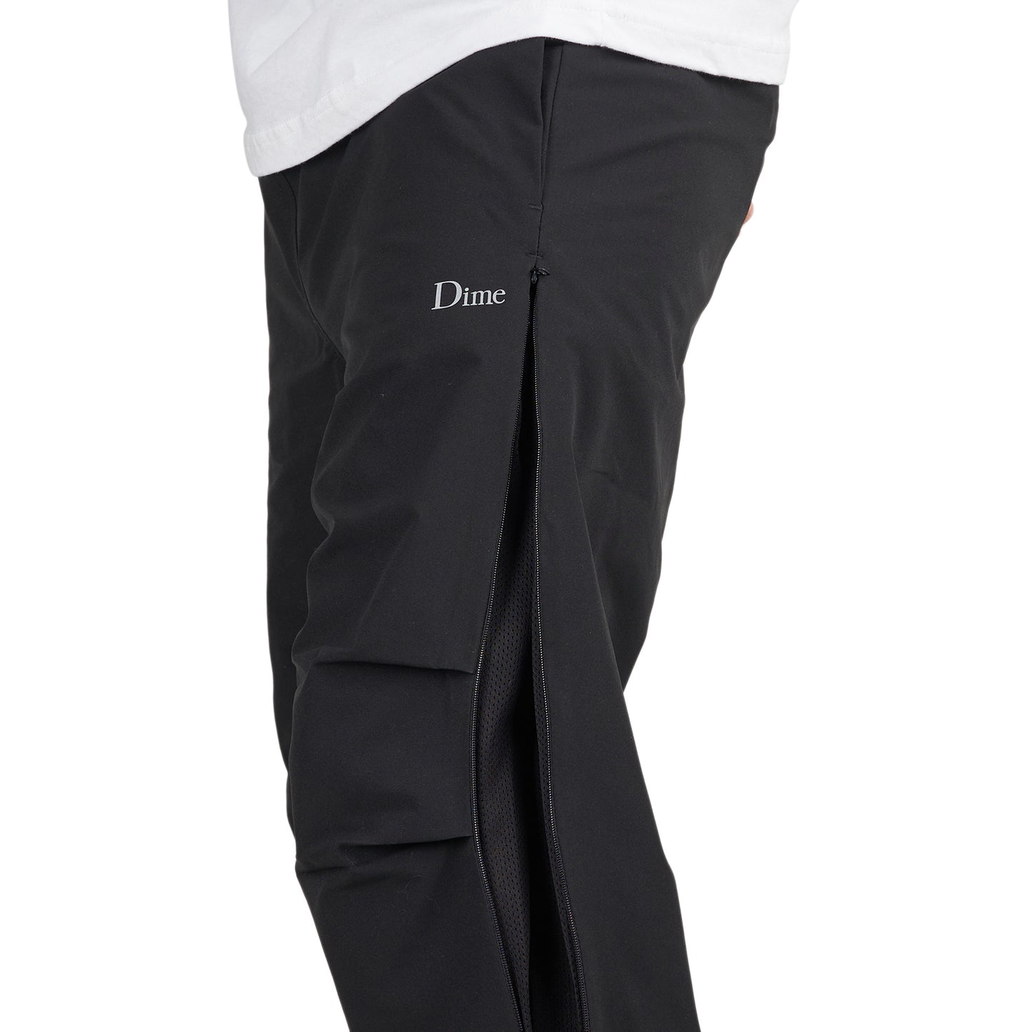 Dime Relaxed Zip Pants (Schwarz) - Allike Store