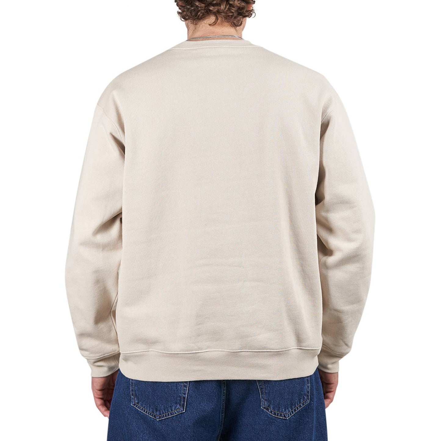Dime Classic Small Logo Crewneck (Beige) - Allike Store