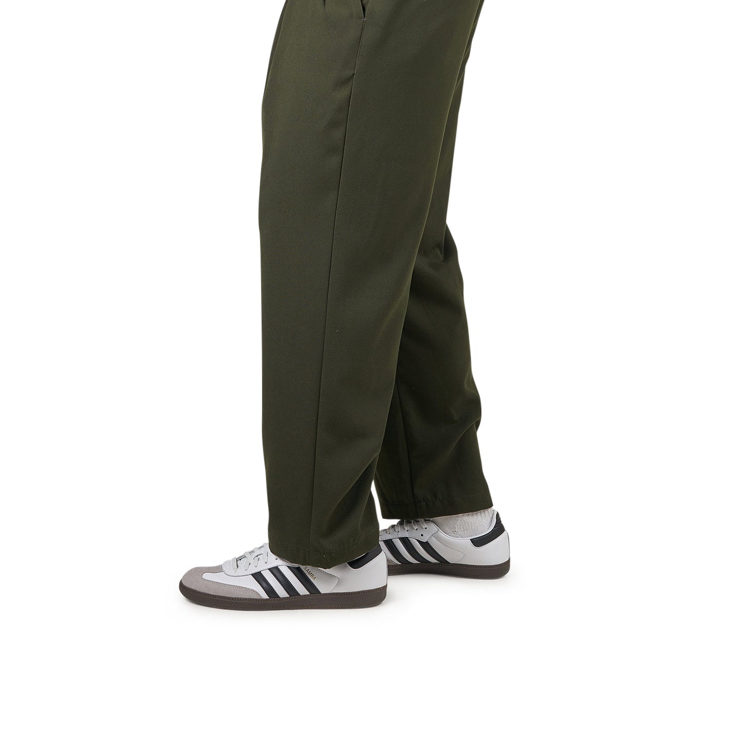 Dime Pleated Twill Pants (Grün) - Allike Store