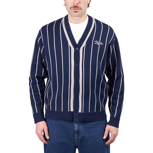 Dime Baseball Knit Cardigan (Blau)  - Cheap Witzenberg Jordan Outlet