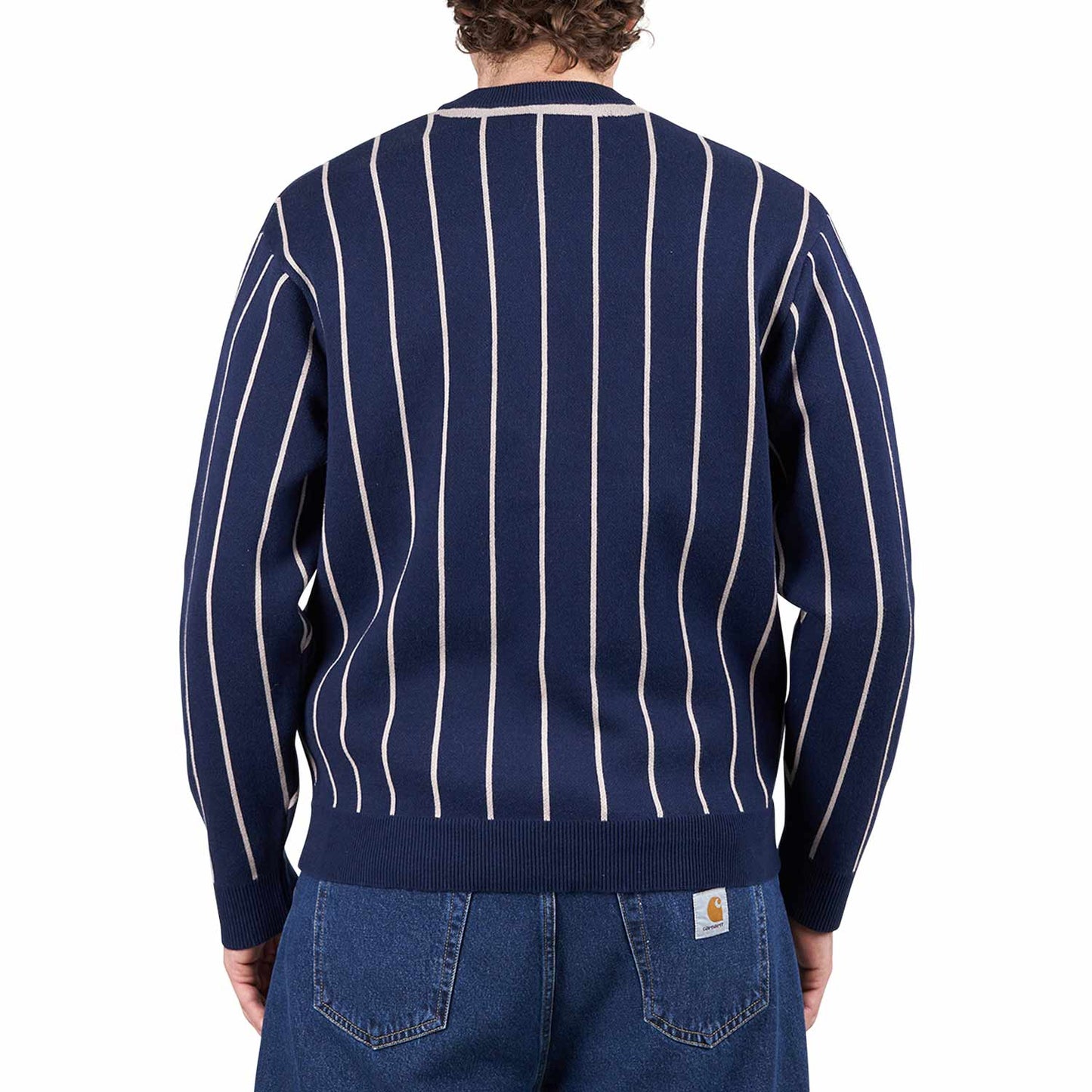 Dime Baseball Knit Cardigan (Blau) - Allike Store