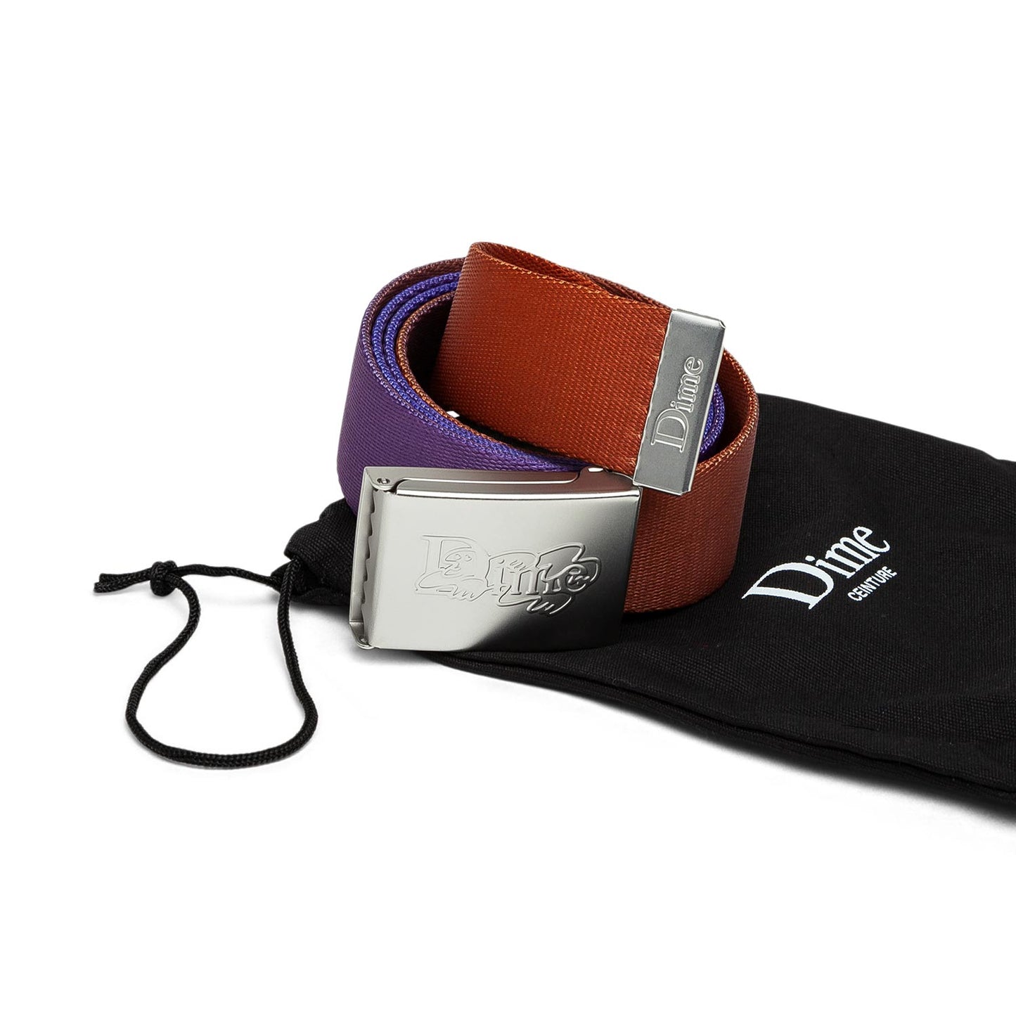 Dime Desert Leather Belt (Braun / Lila) - Allike Store