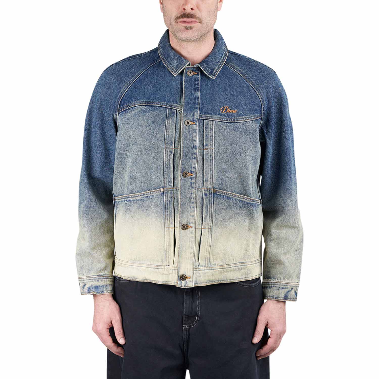 Dime Denim Jacket (Blau / Weiss) - Allike Store