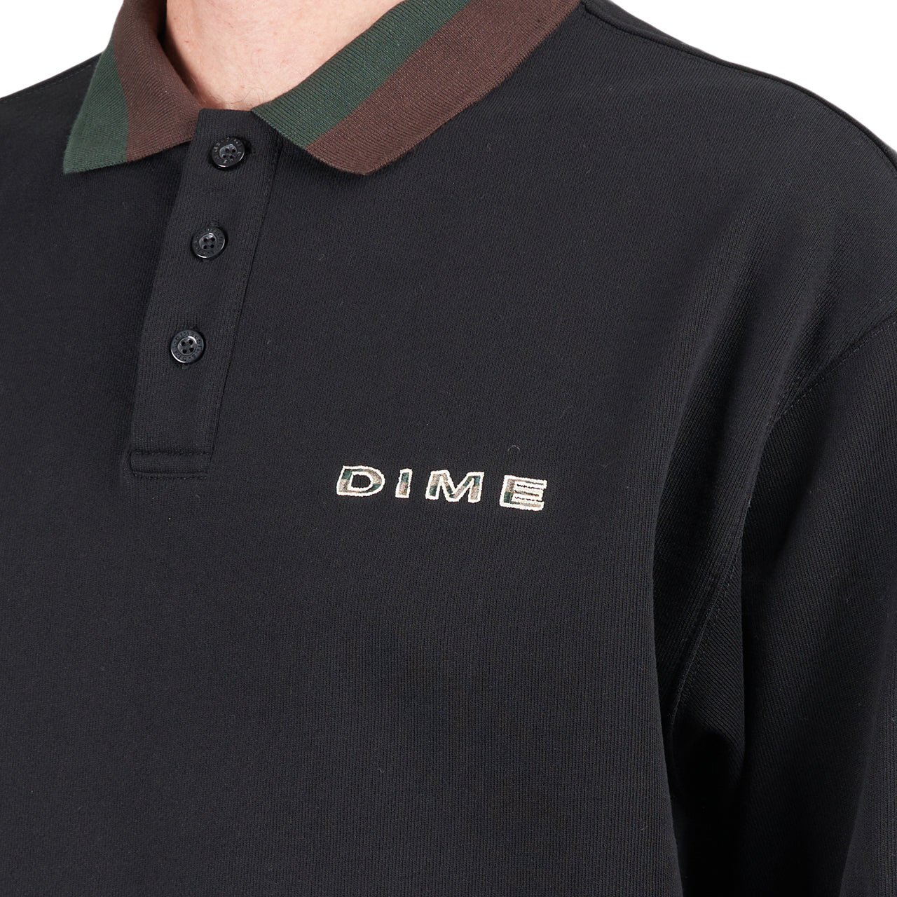 Dime Terry Rugby (Schwarz) - Allike Store