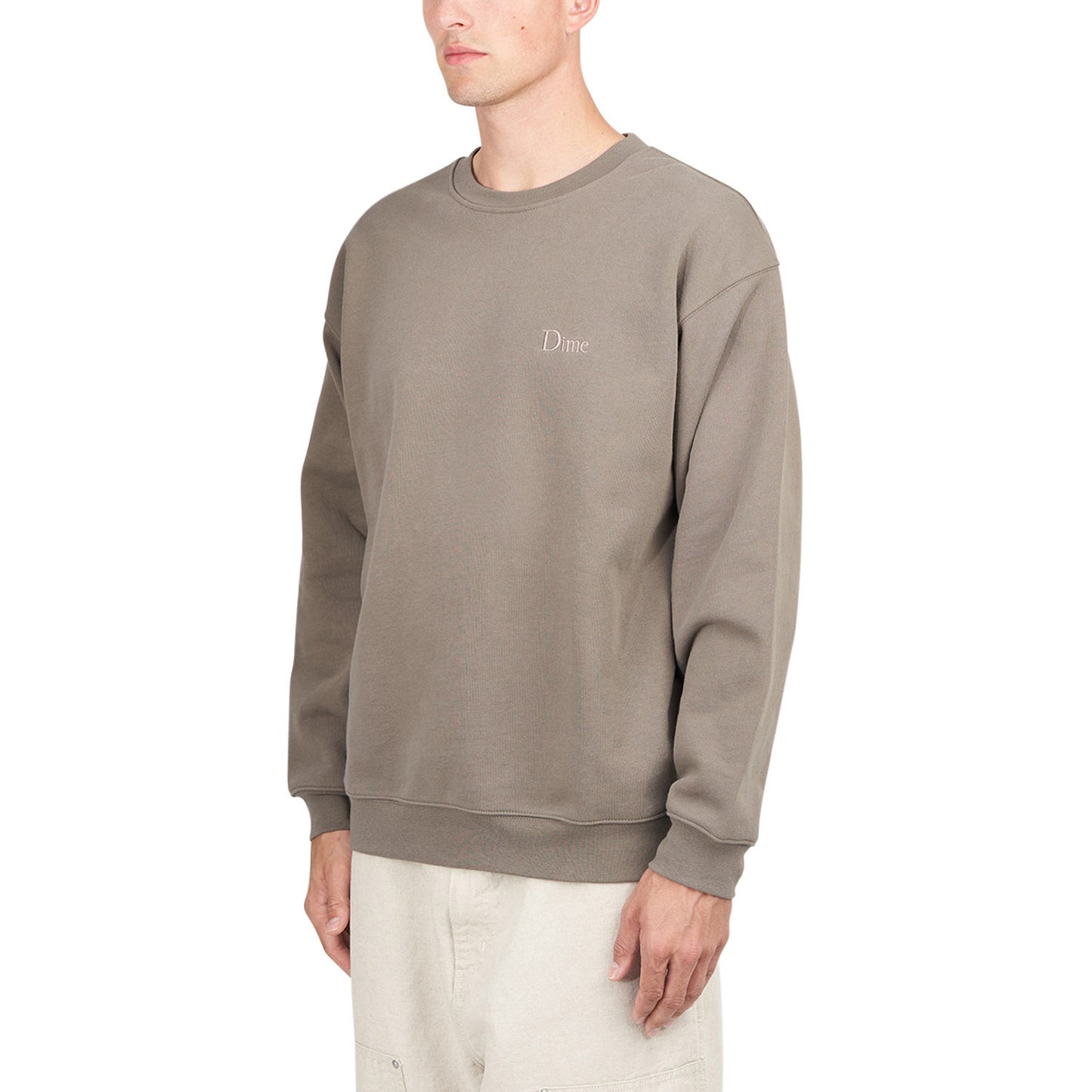 Dime Classic Small Logo Crewneck (Braun) - Allike Store