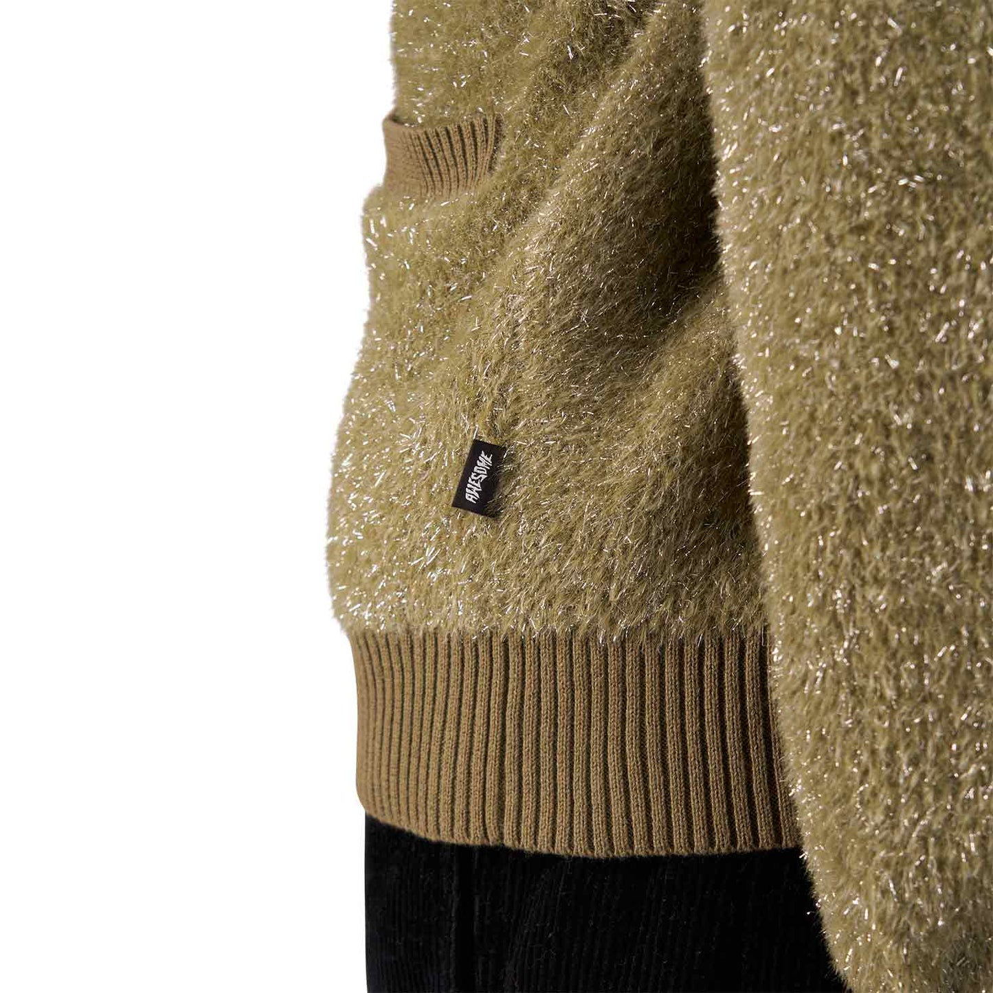 Fucking Awesome Big Night Out Cardigan (Olive) - Allike Store