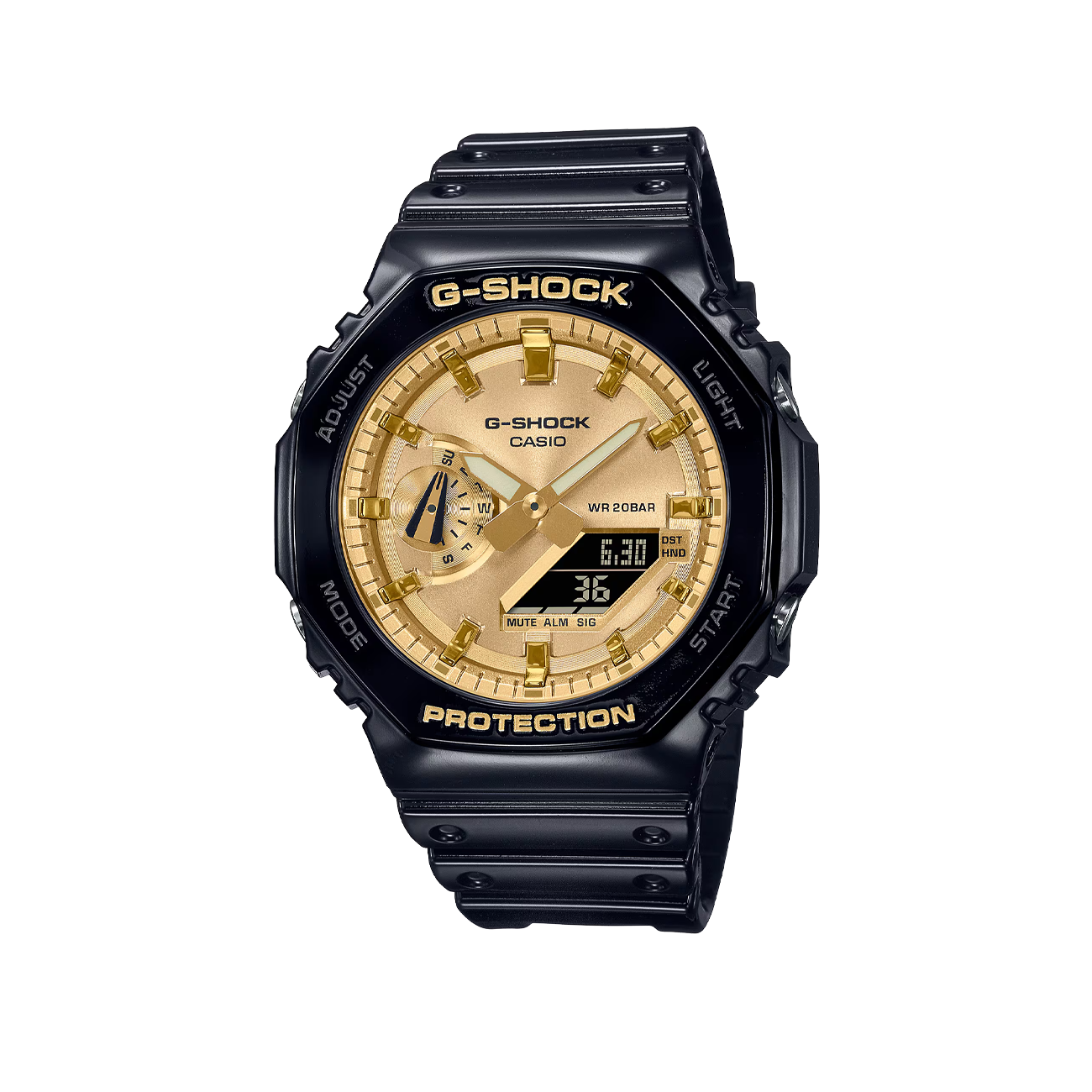 Casio G-Shock GA-2100GB-1AER (Schwarz / Gold) - Allike Store
