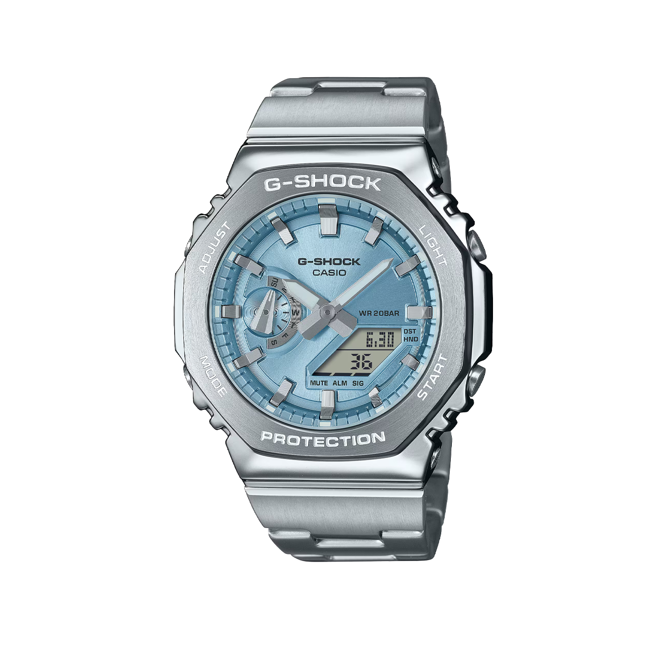 Casio G-Shock GM-2110D-2AER (Silber / Blau) - Allike Store