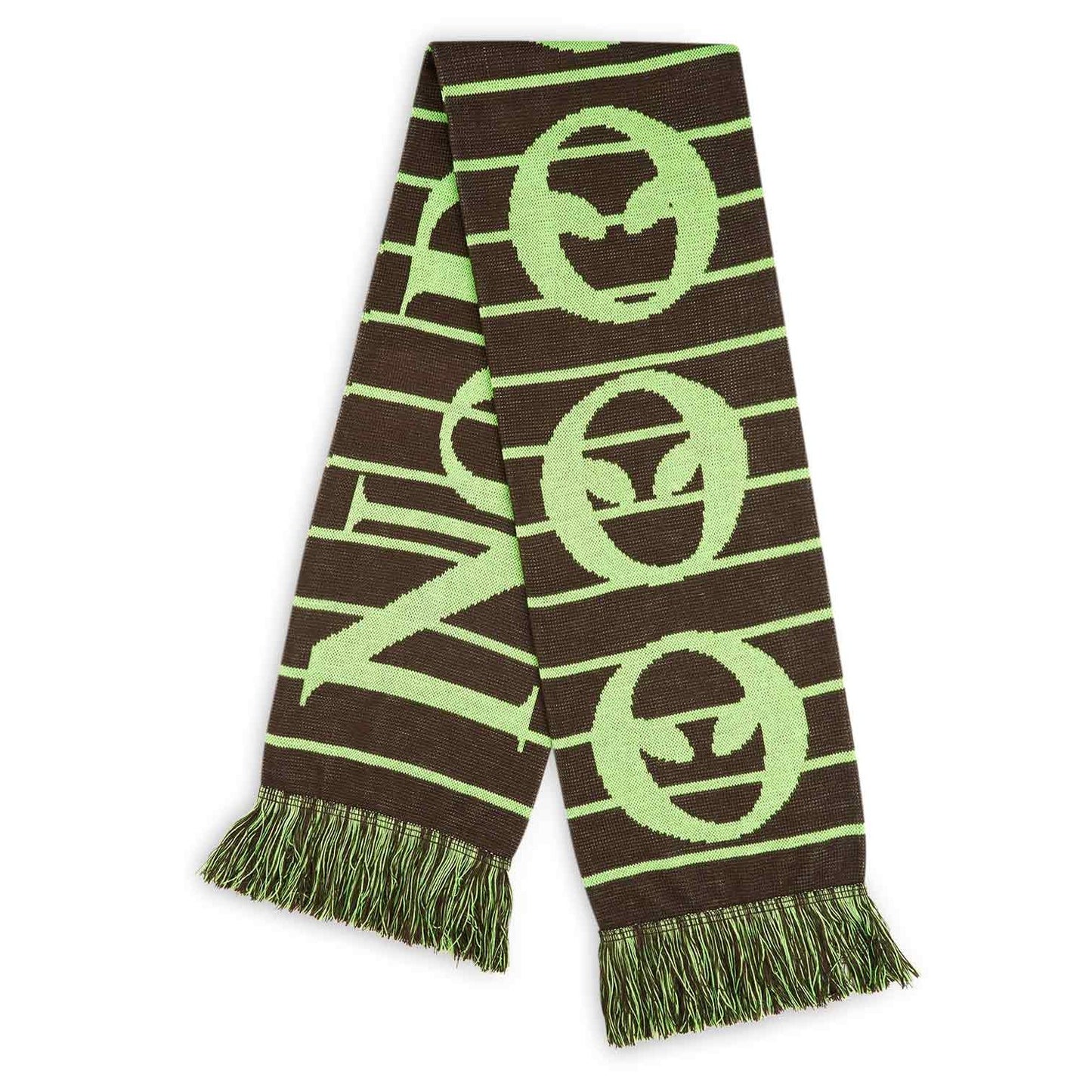 No Problemo Striped Scarf (Oliv) - Allike Store
