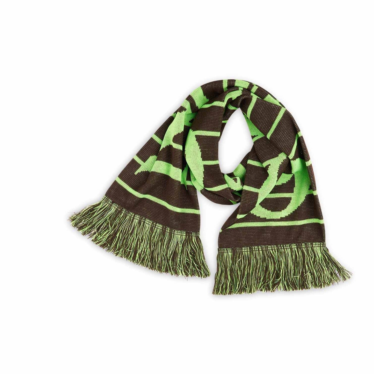 No Problemo Striped Scarf (Oliv) - Allike Store