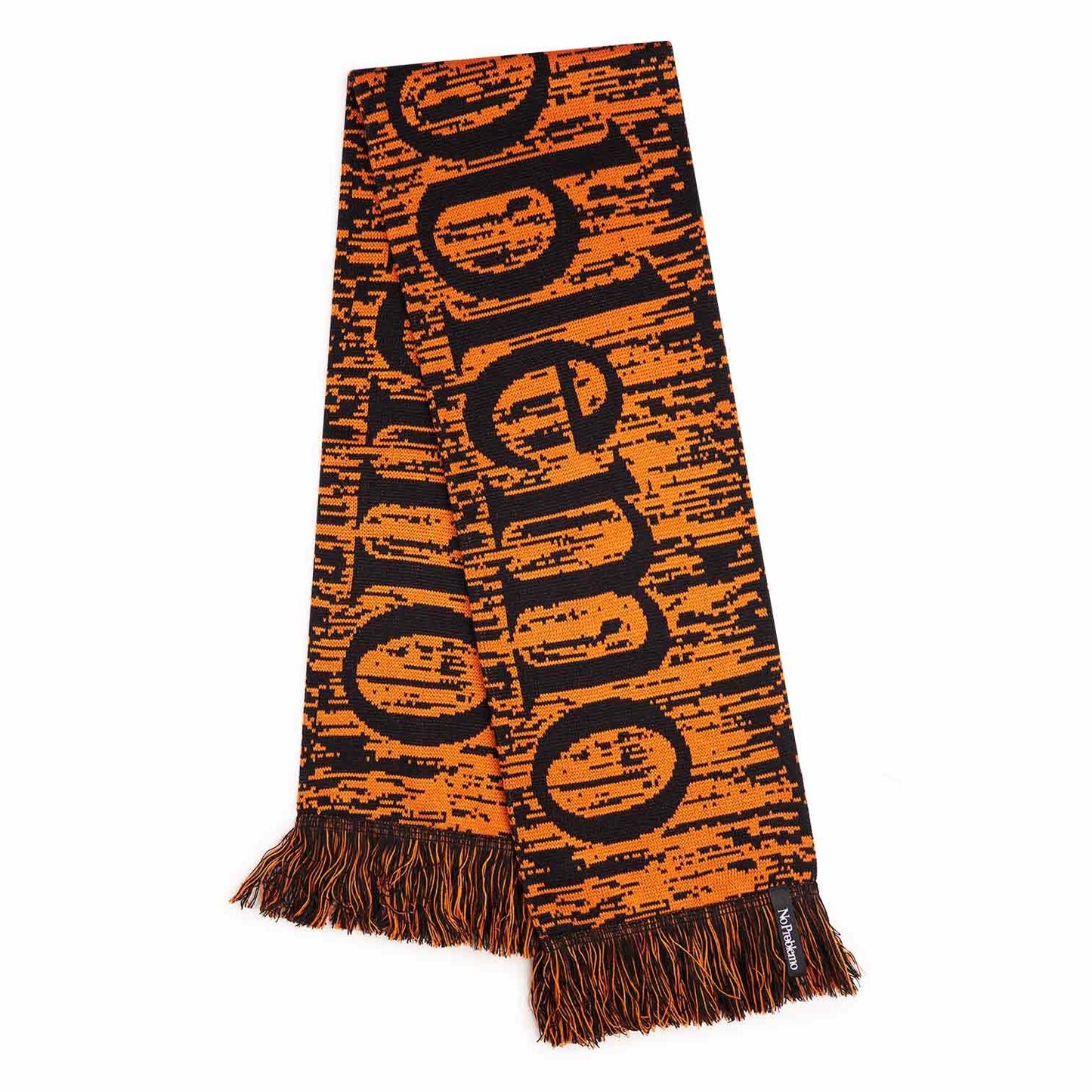 No Problemo Glitch Scarf (Orange) - Allike Store