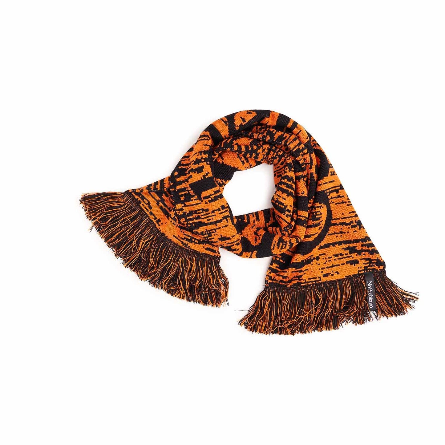 No Problemo Glitch Scarf (Orange) - Allike Store